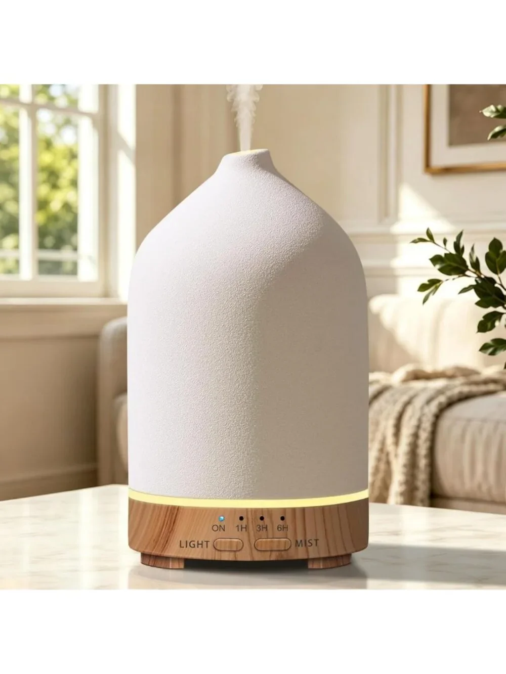 300mL Ceramic Essential Oil Diffuser | Aromatherapy for Home & Office Relaxation